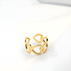 The Infinite Love Heart Cutwork Ring