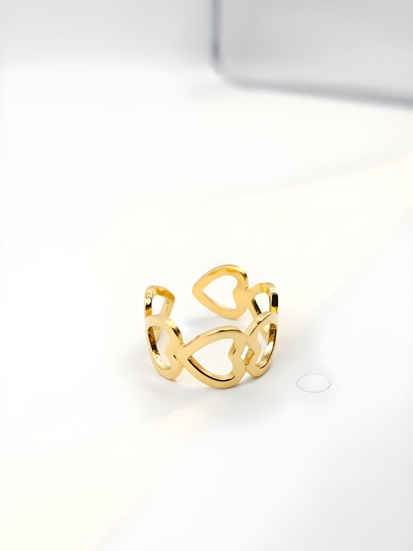 The Infinite Love Heart Cutwork Ring
