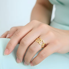 The Infinite Love Heart Cutwork Ring
