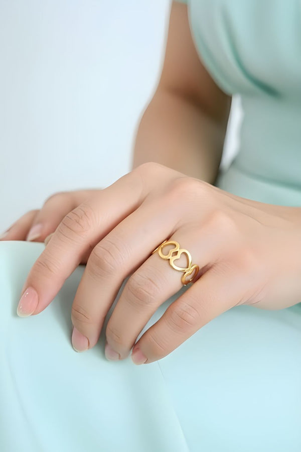 The Infinite Love Heart Cutwork Ring