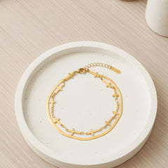 The Zenith Bracelet (2-Layer Cross Bracelet)