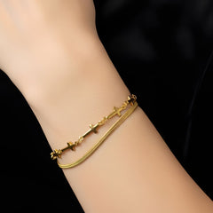 The Zenith Bracelet (2-Layer Cross Bracelet)