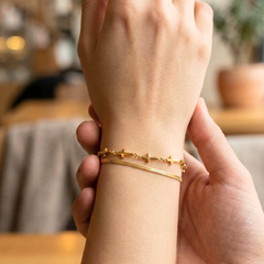 The Zenith Bracelet (2-Layer Cross Bracelet)