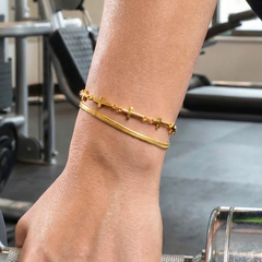 The Zenith Bracelet (2-Layer Cross Bracelet)