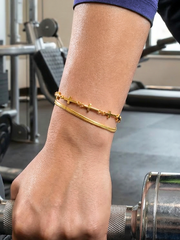 The Zenith Bracelet (2-Layer Cross Bracelet)