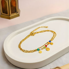 Coin Stone Bracelet
