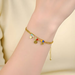 Coin Stone Bracelet