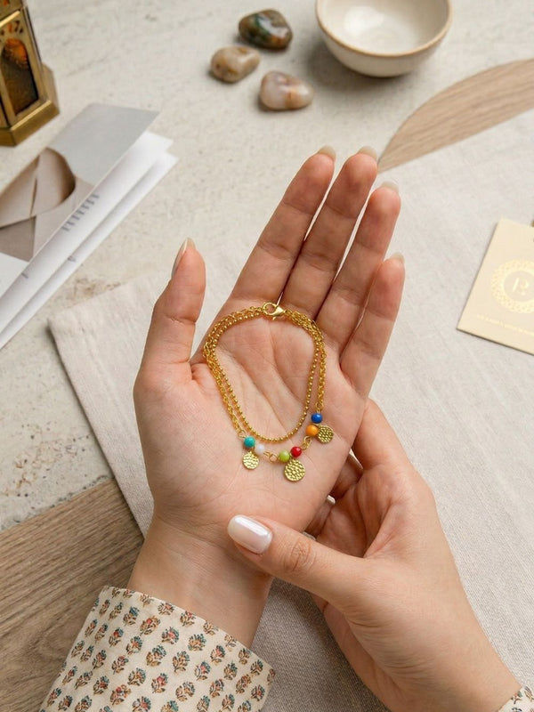 Coin Stone Bracelet