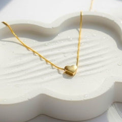 Heart Slice Pendant Chain
