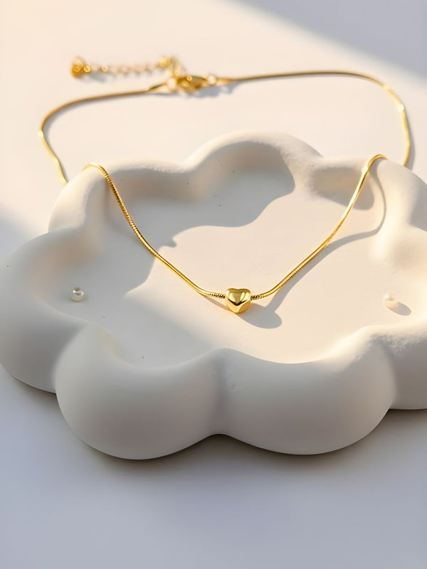 Micro Heart Sleek Pendant Chain