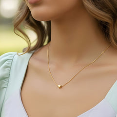 Micro Heart Sleek Pendant Chain