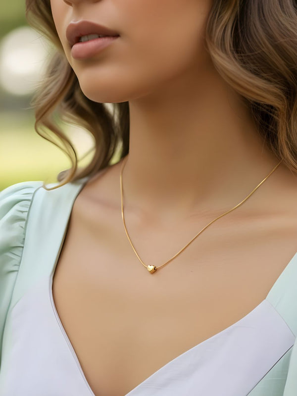 Micro Heart Sleek Pendant Chain