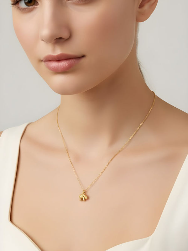 Mini Elephant Talisman Lucky Pendant Chain