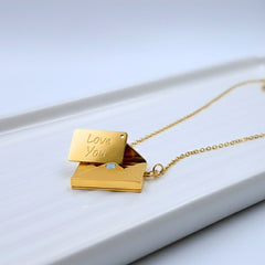 Love Letter Envelope Pendant Chain