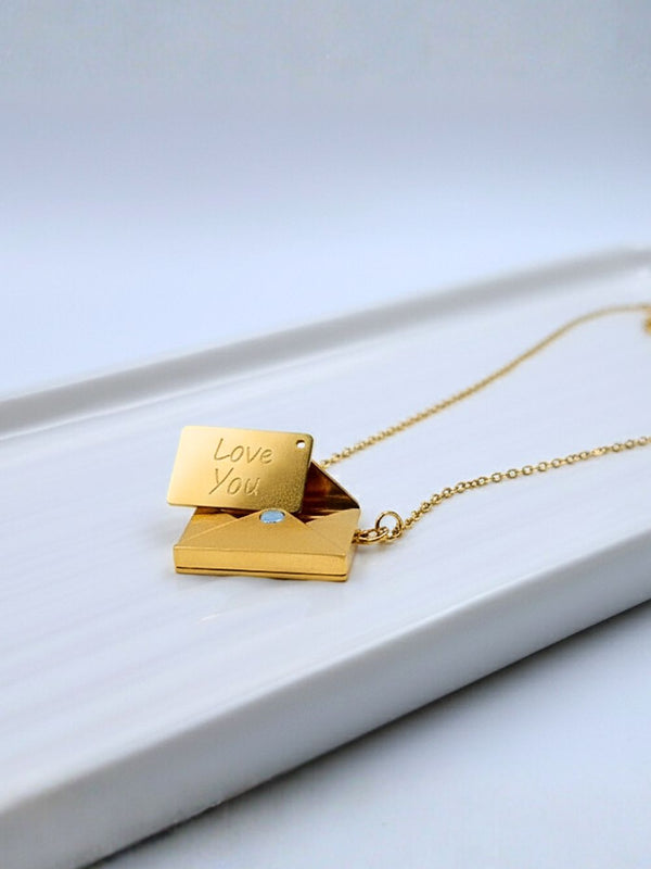 Love Letter Envelope Pendant Chain