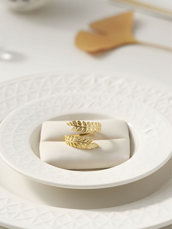 Fern Wrap Adjustable Free-Size Ring