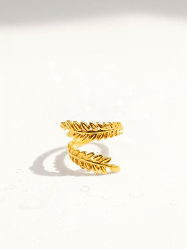 Fern Wrap Adjustable Free-Size Ring