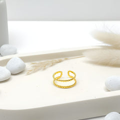 Aura Double-Wire Band Ring
