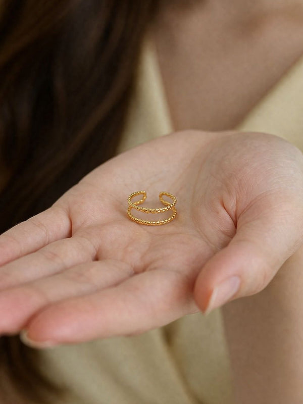 Aura Double-Wire Band Ring