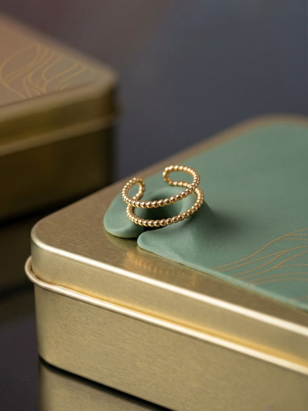 Aura Double-Wire Band Ring
