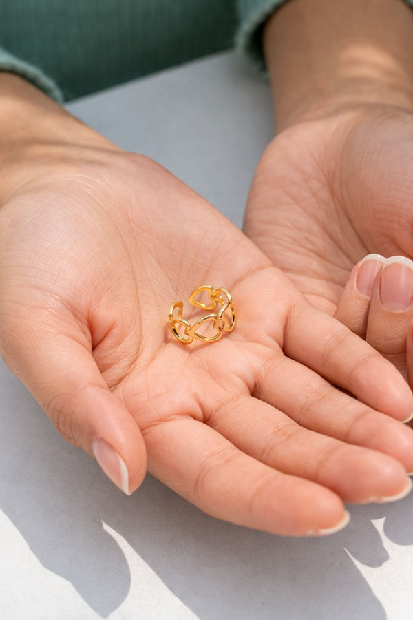 The Infinite Love Heart Cutwork Ring