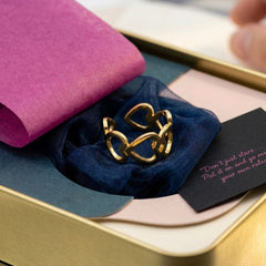 The Infinite Love Heart Cutwork Ring