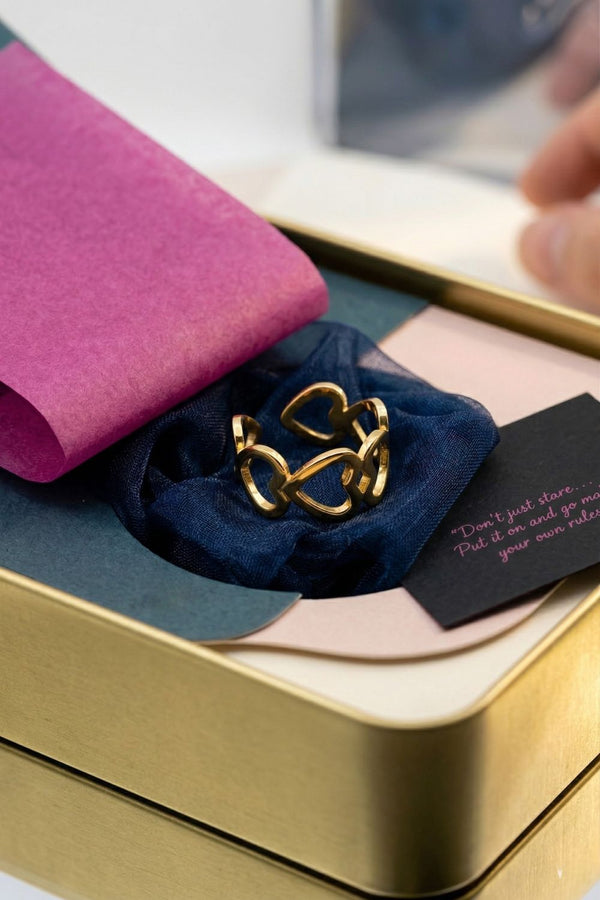 The Infinite Love Heart Cutwork Ring