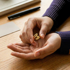 Twin Spiral Ring 18k Gold PVD Coating